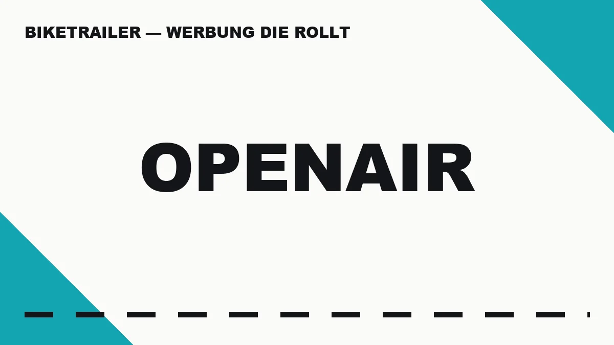 Sommer-Openair-Paket — BIKETRAILER Saison-Paket