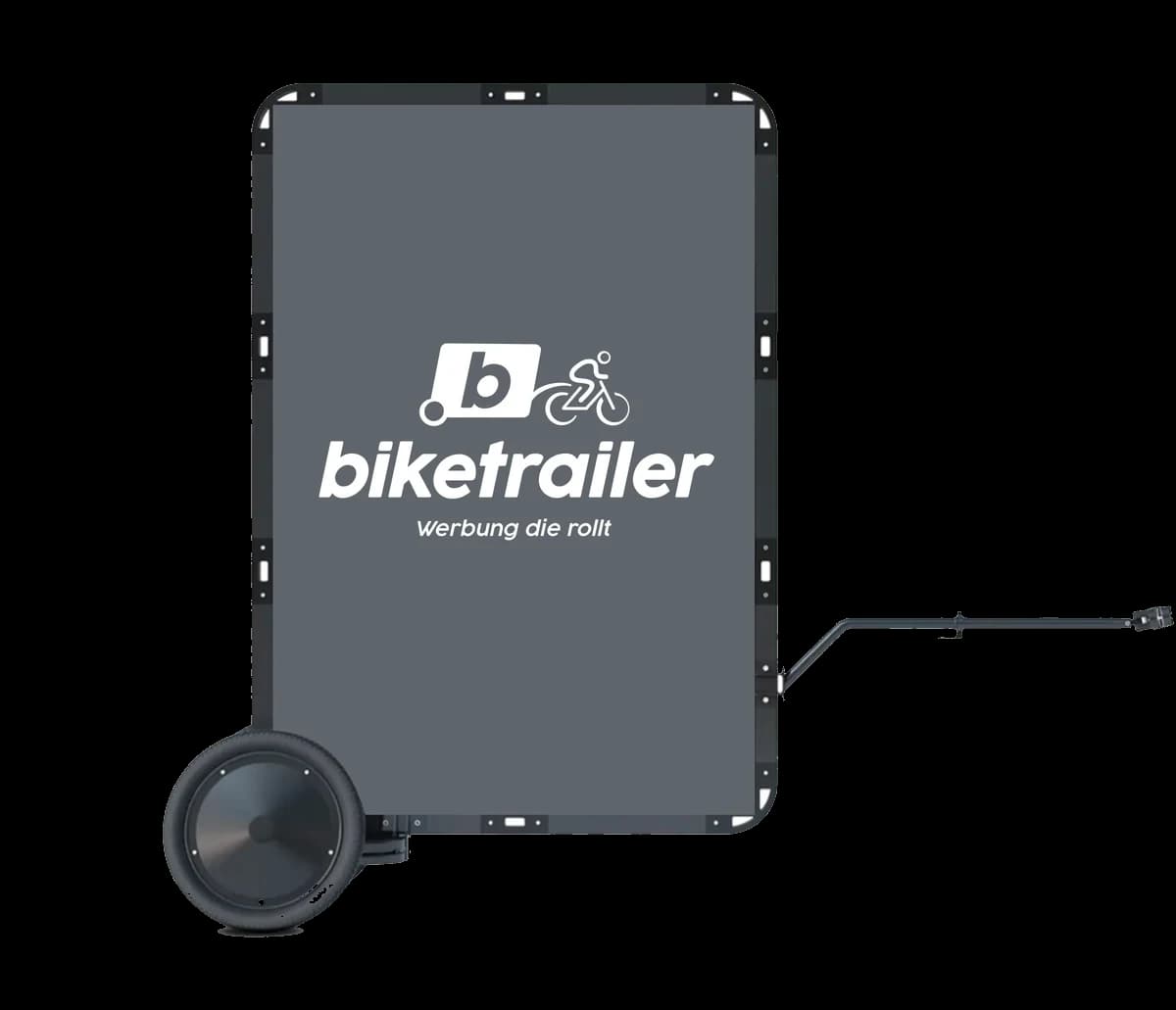 Biketrailer Werbeanhänger für Velowerbung in Bern